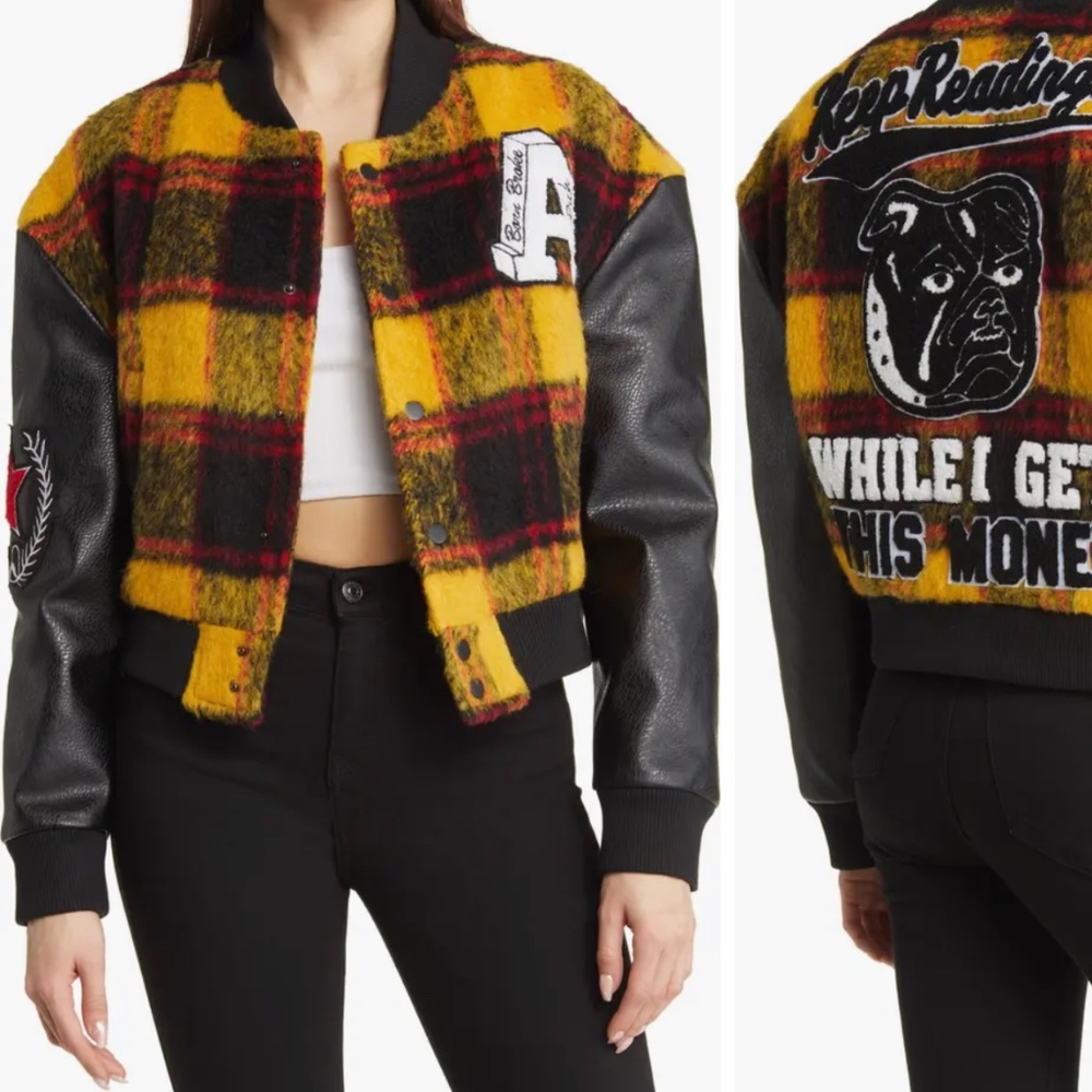 Azalea Wang Letterman Bomber Jacket